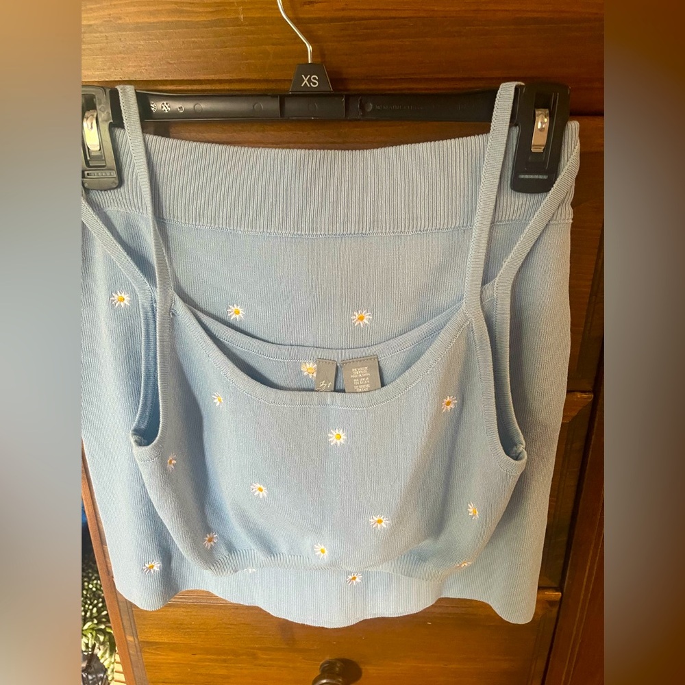 Blue Floral Women's Skirt